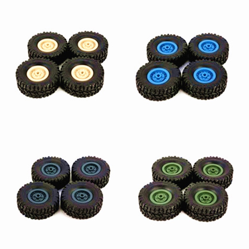 Set 4 Bánh Xe Cao Su Dành Cho Xe Leo Địa Hình Đồ Chơi RC 1 / 16 WPL B-1 / B-24 / C-14 / C-24 / B-16