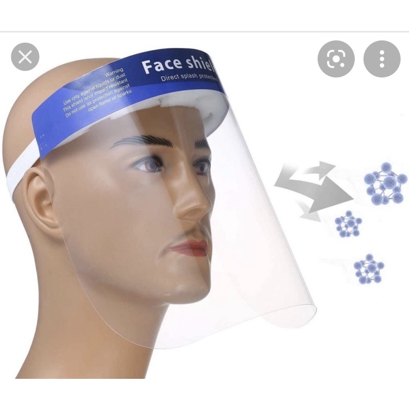 Tấm chắn bụi, Kính bảo hộ chống giọt bắn chống dịch, kính chống bụi đi đường loại đội đầu | BigBuy360 - bigbuy360.vn