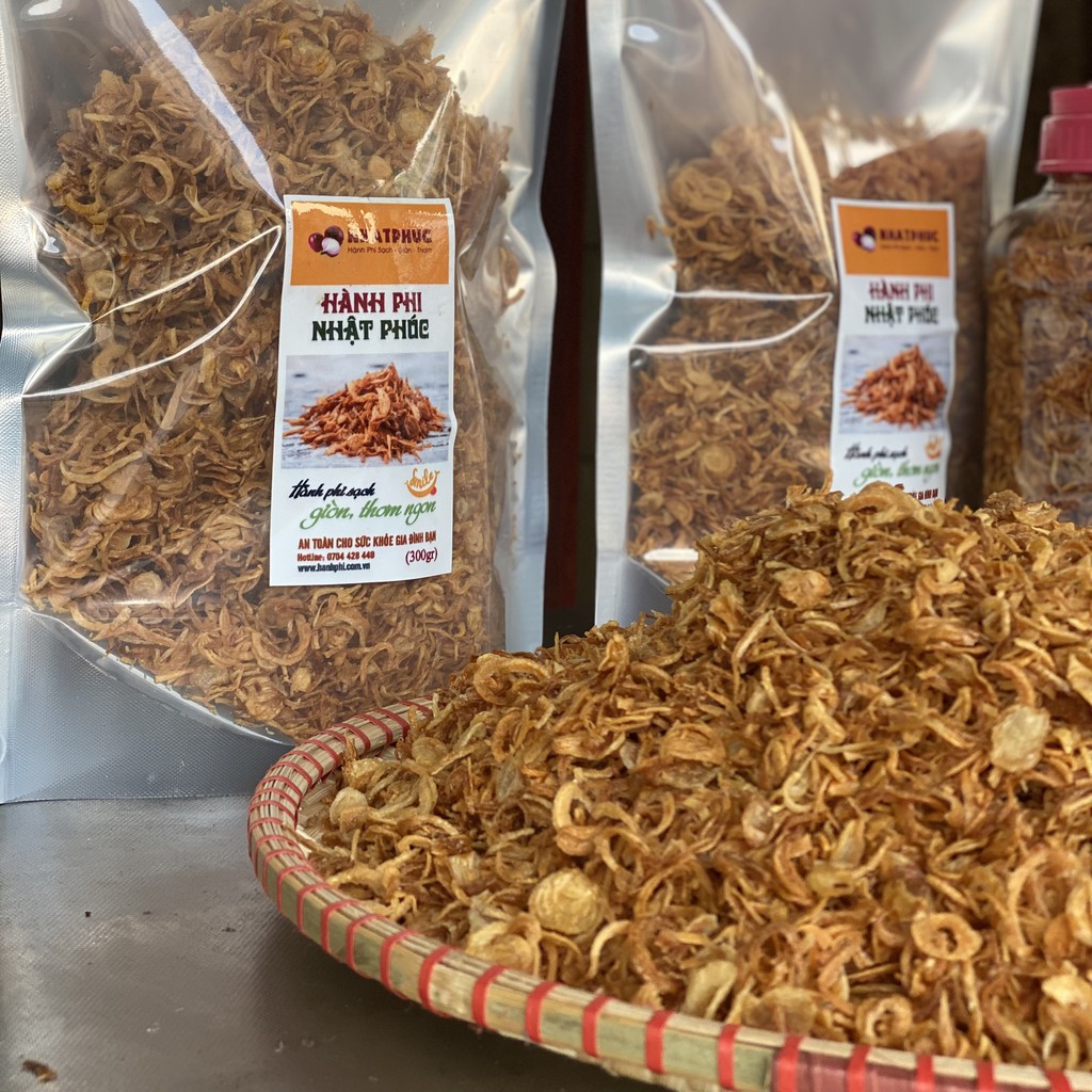 Hành phi sạch NHẬT PHÚC - thơm, giòn, nguyên chất 100%