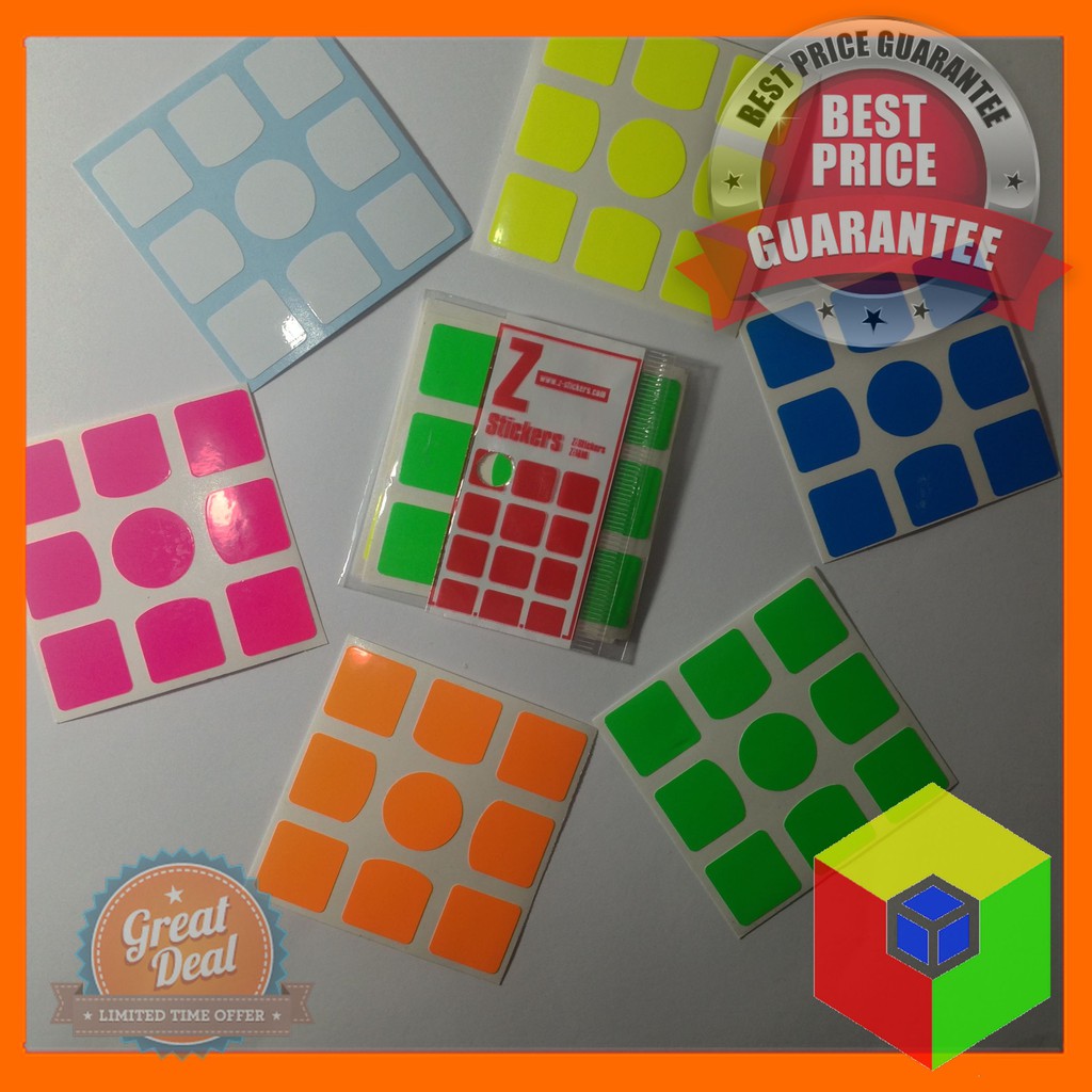 Phụ kiện Rubik - Sticker fullbright Gan, Sticker Weilong GTS, Sticker Valk 3