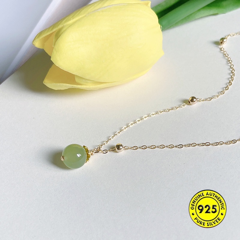 Vòng cổ Mặt Ngọc Bích Xinh Xắn Dành Cho Nữ Mới