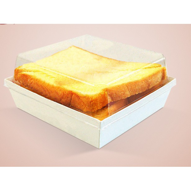 🥪50 Hộp đựng bánh nắp trong đa năng vuông 14x12.5  cm  🥧