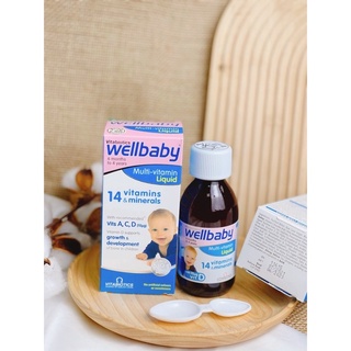 Vitamin tổng hợp cho bé Wellbaby (6 tháng - 4 tuổi)/Wellkid (4-12 tuổi) Multivitamin Liquid, Anh (150ml)