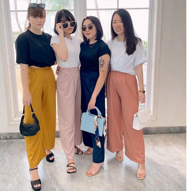 Quần Culotte Lưng Cao 5.5 Pluffyschoice Fiona Thời Trang Cho Nữ