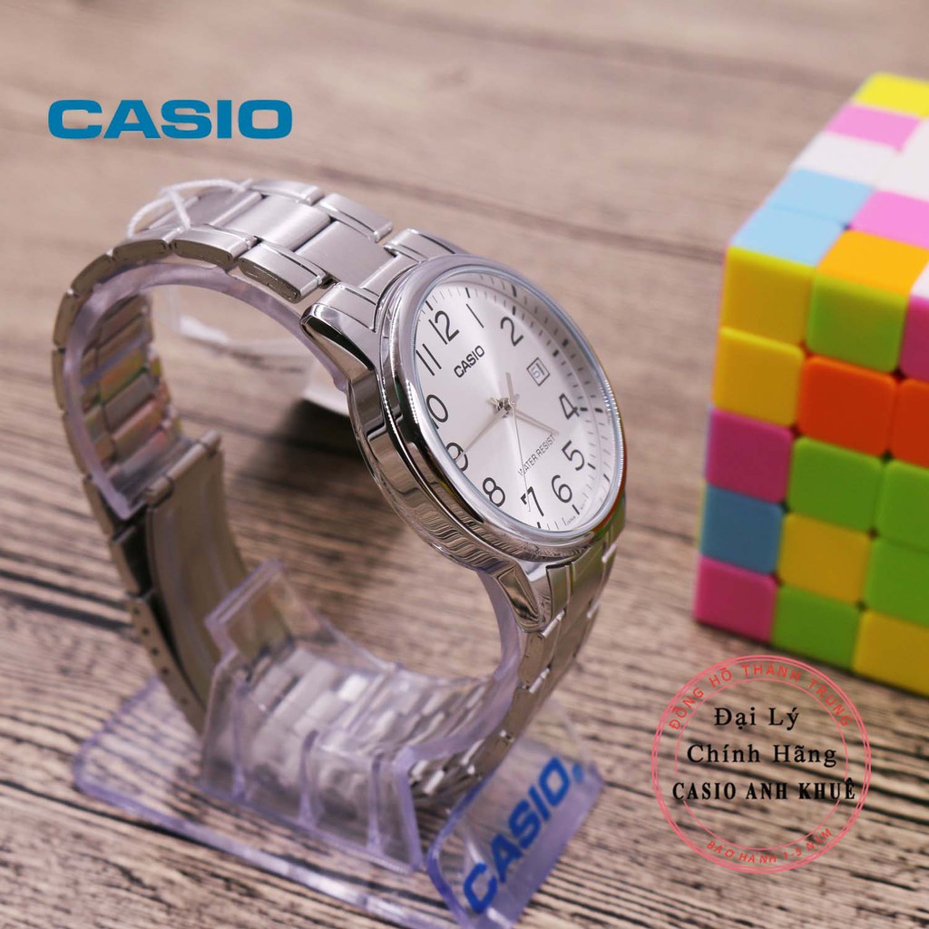 Đồng hồ nam Casio MTP-V002D-7BUDF dây kim loại