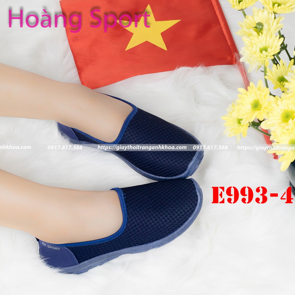 Giày Thể thao Nữ Xinh AK - Anh Khoa L993-4 - Sợi cao cấp dệt dạng Len thoáng mát co giãn ôm chân