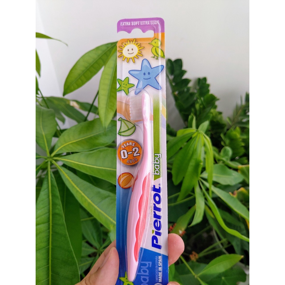 Bàn chải đánh răng siêu mềm cho trẻ em từ 0-2 tuổi PIERROT BABY/ Tây Ban Nha