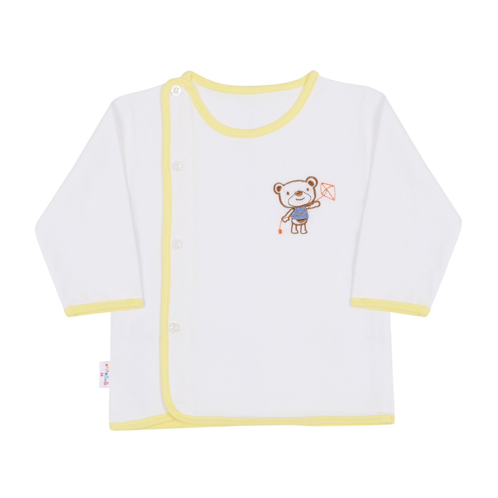 Áo bác sĩ trắng tay dài AL0026 - HELLO BB Viền Ngẫu Nhiên