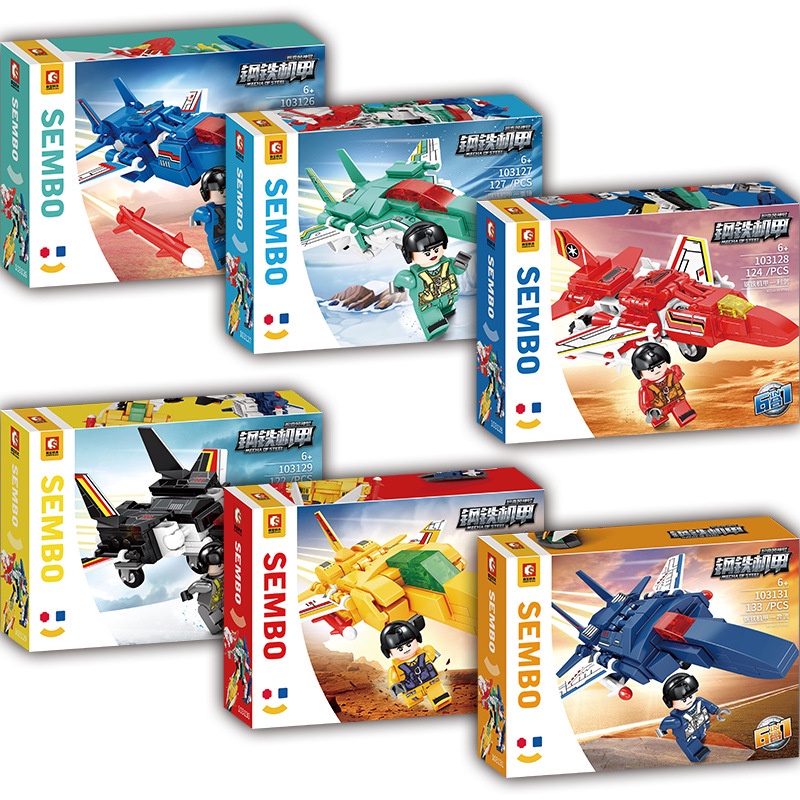 Đồ chơi lắp ráp Robot Hasman 6trong 1 Lego Robot với 754 chi tiết nhựa ABS cao cấp