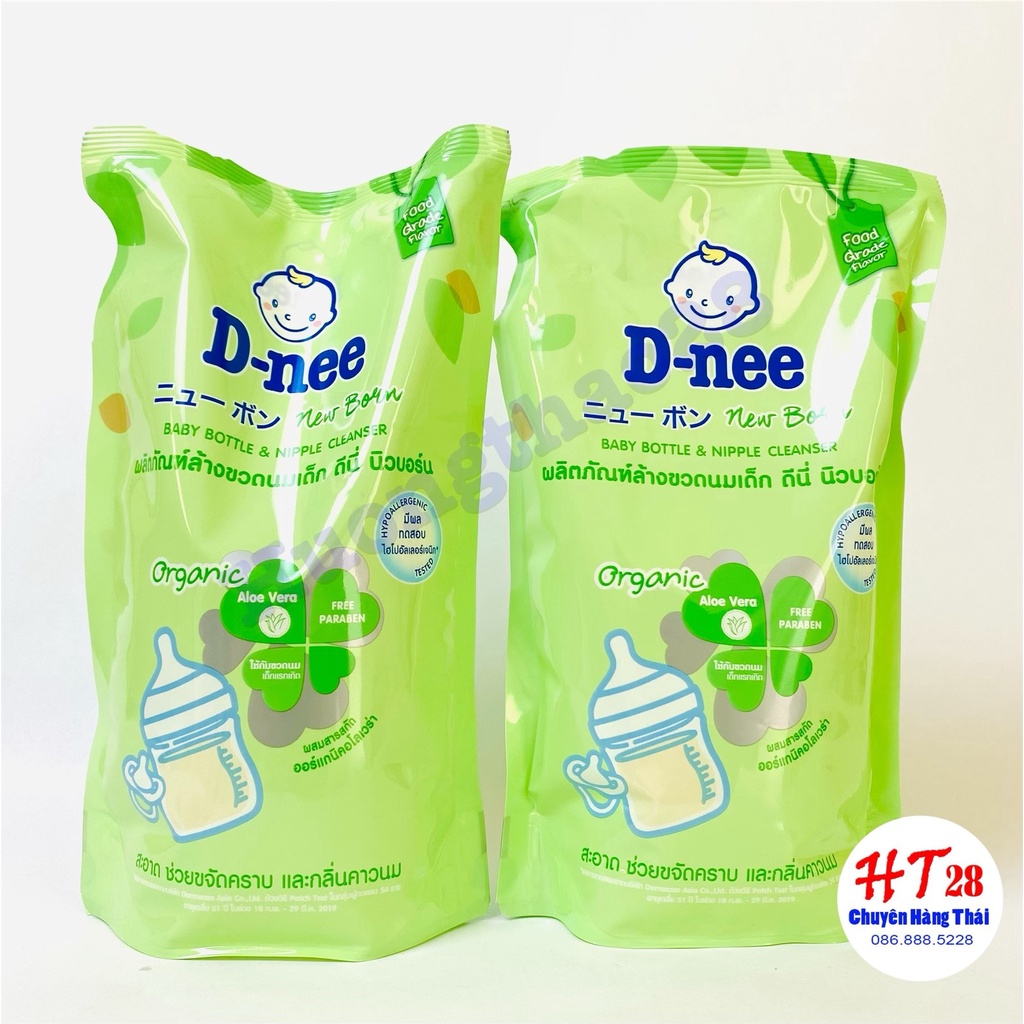 [TẶNG QUÀ] Nước Rửa Bình Sữa Dnee ORGANIC Chuẩn Thái Hương Trà Xanh, Nước Rửa Bình Sữa Huongthao28