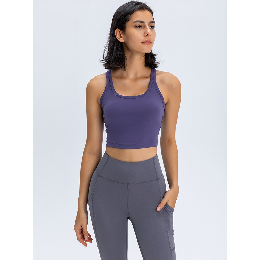 Áo tập thể thao Lululemon Align Cool Racerback có mút lót - Áo tập yoga Lulu không logo