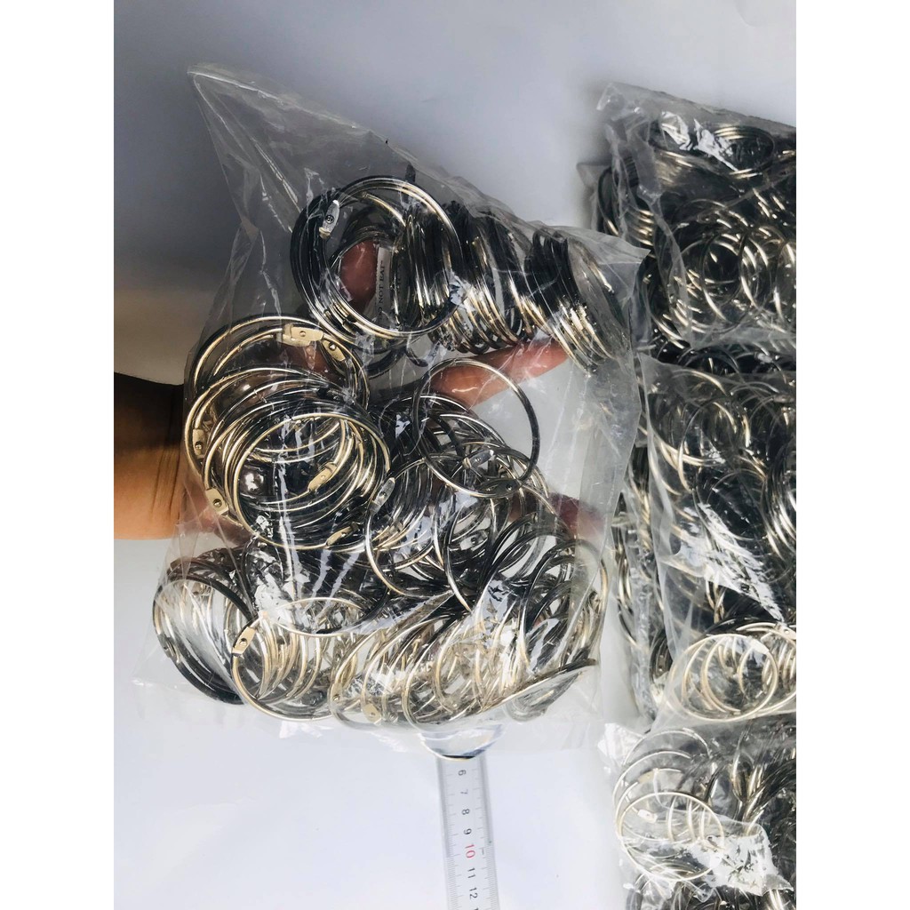 100 khoen tròn các loại dùng treo màng cửa xâu flashcard