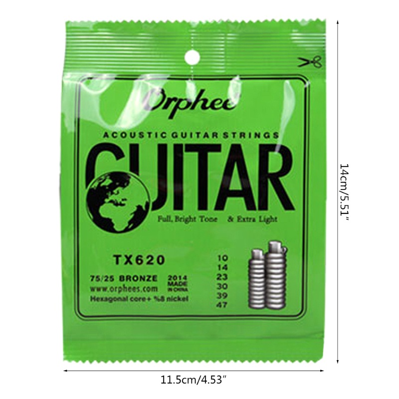 Dây Đàn Guitar Bằng Đồng TX620 (010-047)