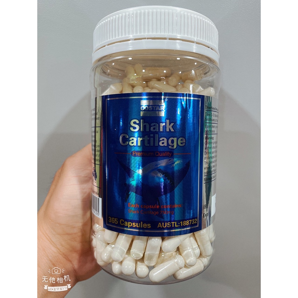 Viên uống hỗ trợ xương khớp Sụn Vi Cá Mập 750mg, Shark Cartilage Costar , hàng Úc