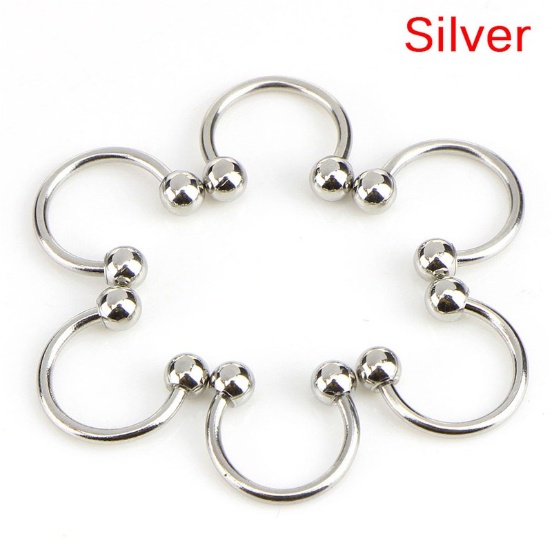 Set 10 Khuyên Mũi / Môi / Tai Bằng Thép Không Gỉ Cá Tính