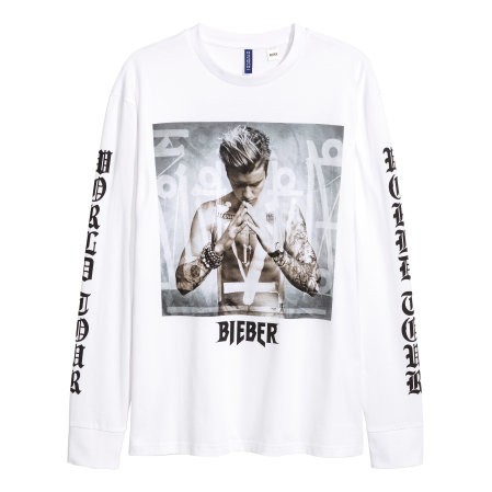 Áo Sweater Justin Bieber Purpose Tour H&M - Size S