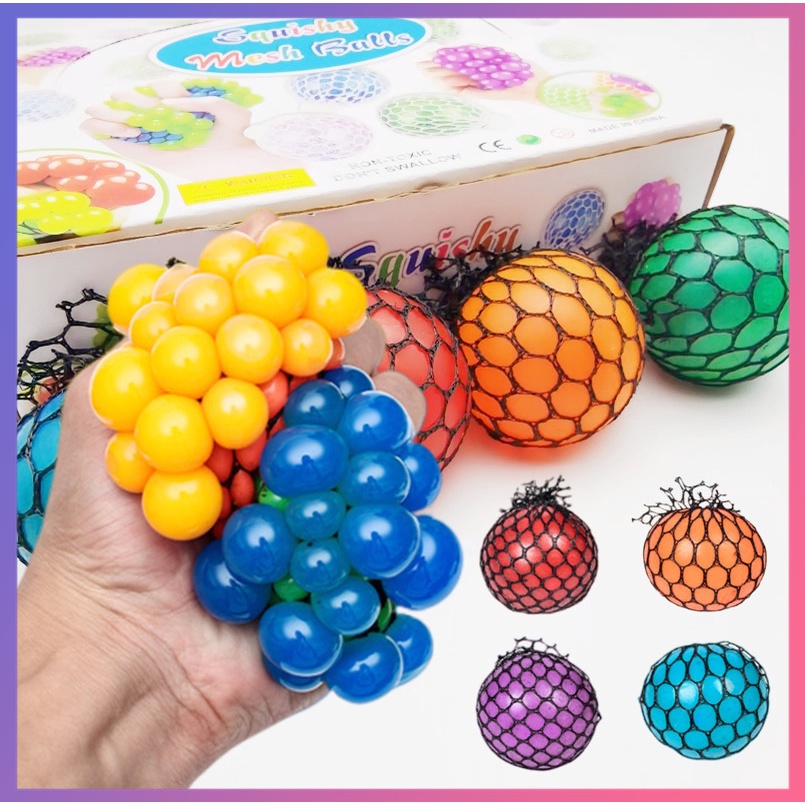 Đồ Chơi Bóng Lưới Squishy Giảm Căng Thẳng Nhiều Màu Sắc
