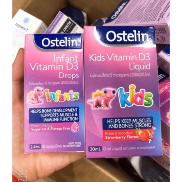 Vitamin d3 ostelin cho bé