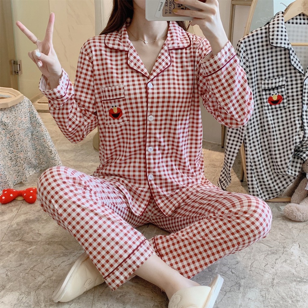 Bộ pyjama dài tay mặc thu đông cho nữ 0608BP