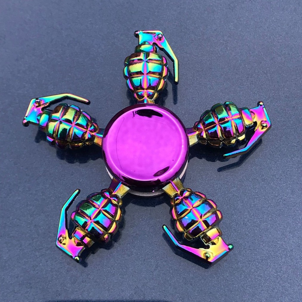 (rẻ vô địch) CON QUAY SPINNER GRADIENT Kim loại Fidget Spinner