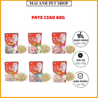 Pate cho mèo Ciao siêu rẻ gói 60g