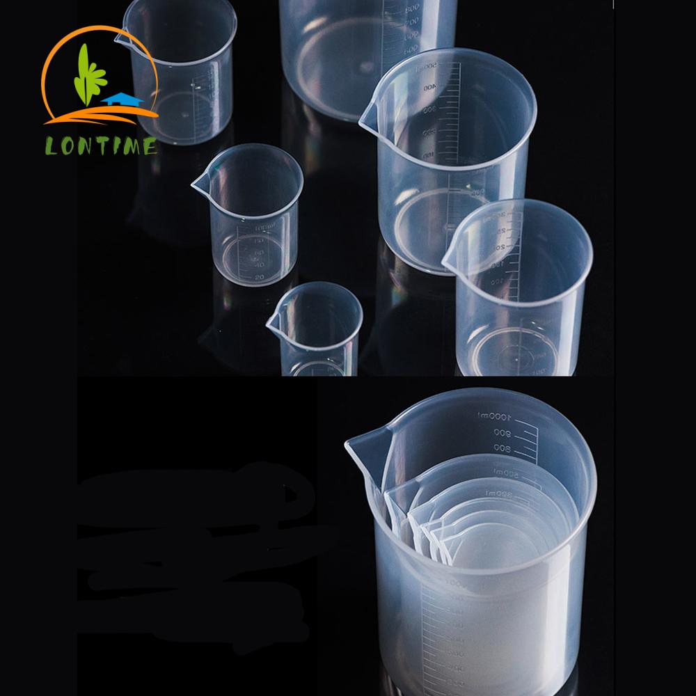 Cốc đo lường có vòi rót và vạch đo thiết kế trong suốt dùng để làm bánh trong nhà bếp/dùng trong phòng thí nghiệm
