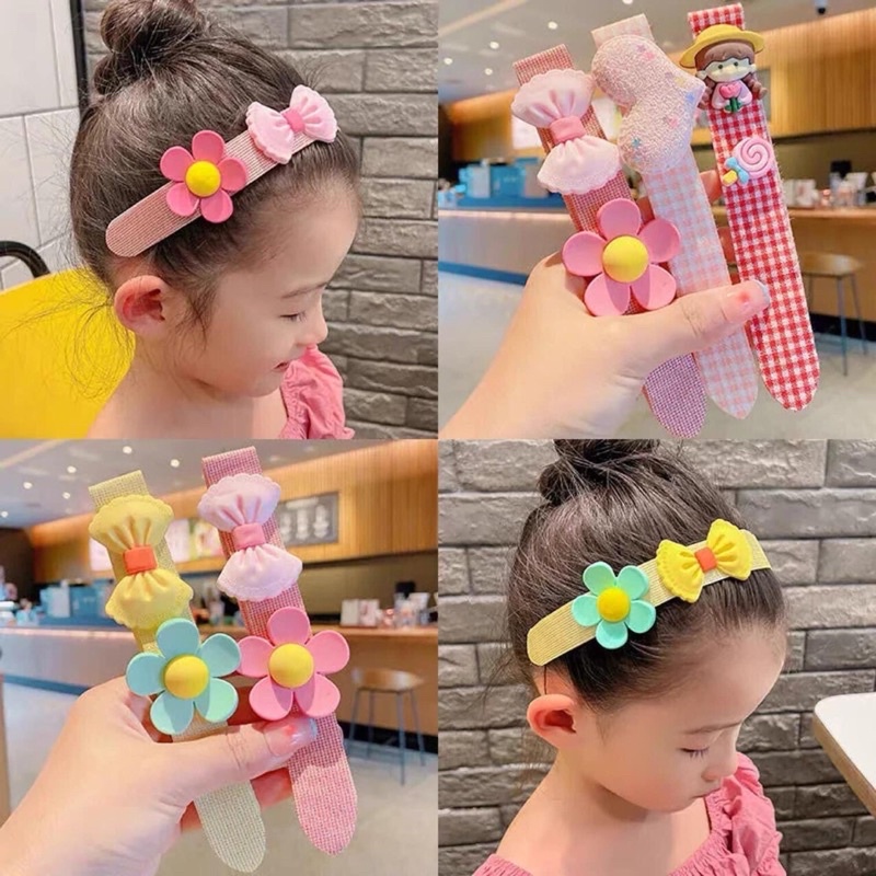 Băng Đô Cài Tóc Chống Gãy Dành Cho Bé Gái Dễ Thương Shop giao hình ngẫu nhiên khách hàng trọn mầu nhé