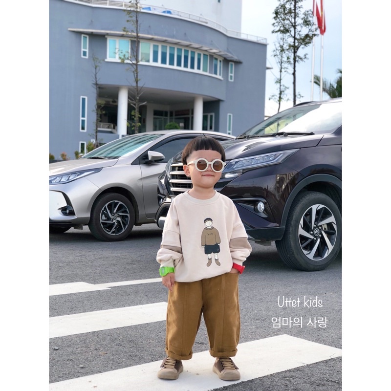 Set đồ thời trang thu đông cho bé trai, bé gái phong cách Hàn Quốc (10-20kg)