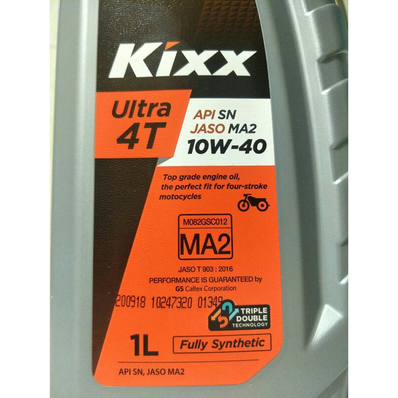 Nhớt tổng hợp Kixx Ultra 4T 10W40 1L Nhập Khẩu Hàn Quốc dùng cho xe số