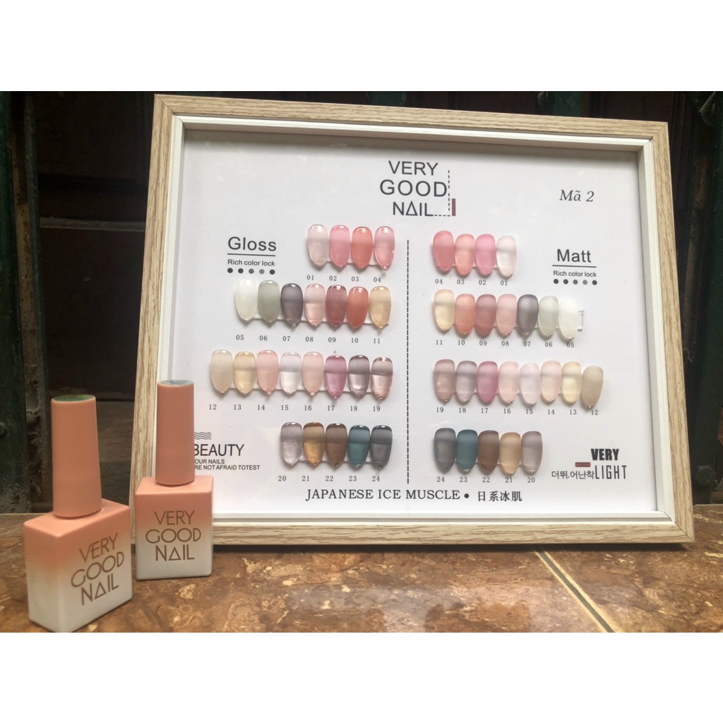Set Sơn Thạch Very Good Nail 24 Màu [ Tặng Bảng Màu ] - manh219
