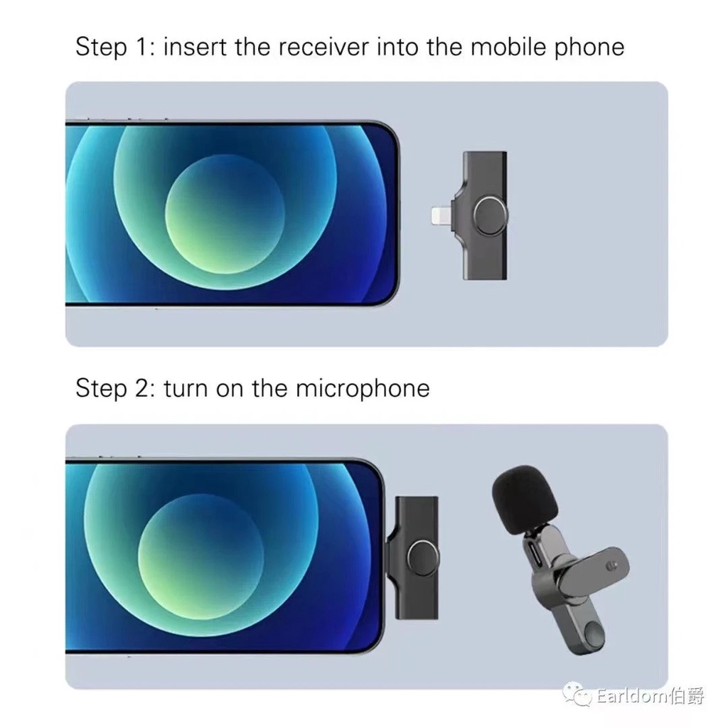 🛑CHÍNH HÃNG EARLDOM🛑 Mic Thu Âm Cài Áo Không Dây Chất Âm Cực Hay Earldom ET-MC3 | Phụ Kiện Thông Minh 247 VN