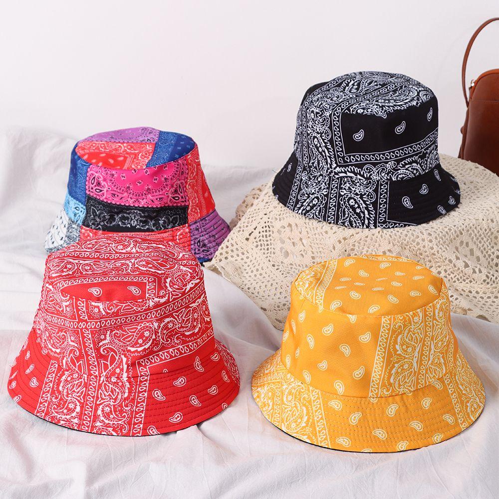 Mũ Bucket In Họa Tiết Paisley Thời Trang Đi Biển Cho Nam Và Nữ