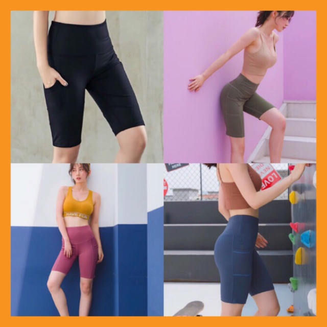 Quần short Tập Gym Yoga Aerobic Thể Thao nữ