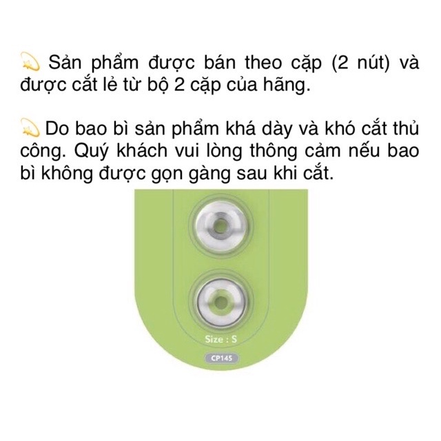 Nút đệm tai nghe silicone SPINFIT CP100, CP100 plus cho tai nghe nhét tai inear