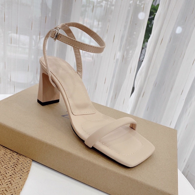 Sandal quai phồng 6cm