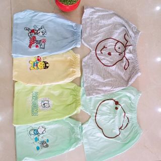 set 5 quần đùi in mông thú cho bé 4-15kg