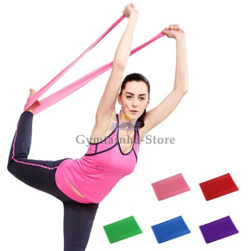 Dây Band Kháng Lực AOLIKES Bản Rộng Hỗ Trợ Tập Yoga Pilates, Dây Band Cao Su Tập Yoga, Dây Kháng Lực Cao Su Bản Rộng