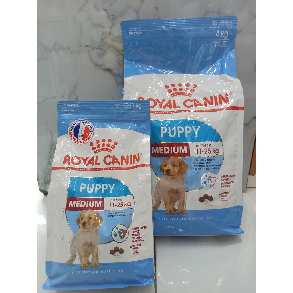 [ Bịch 1kg] Hạt Royal Canin Medium Puppy Cho Chó Con Size Vừa 11-25kg