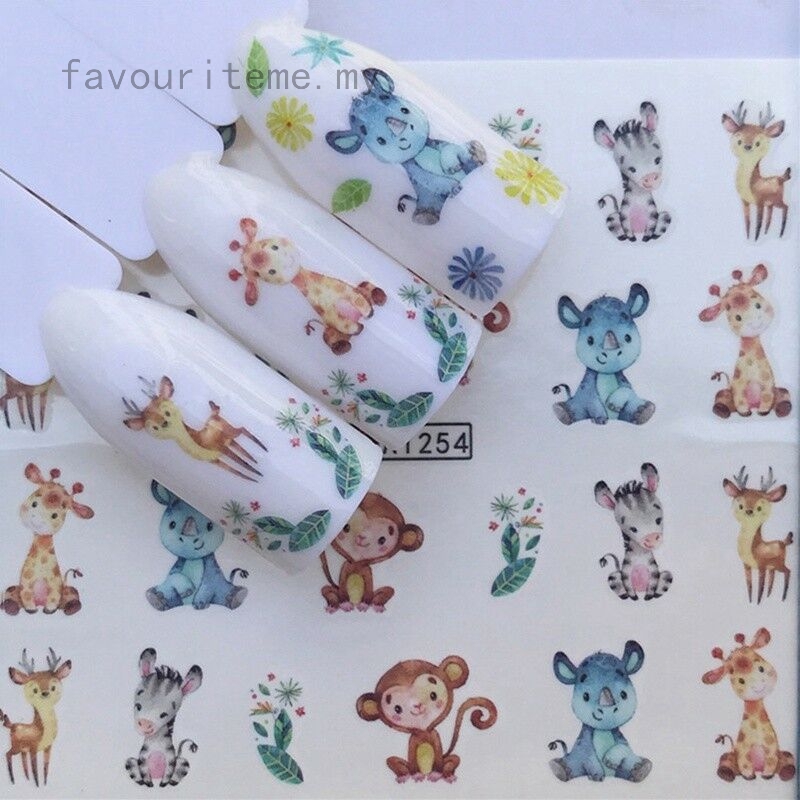 1 Tờ 1 Tấm Sticker Dán Móng Nghệ Thuật