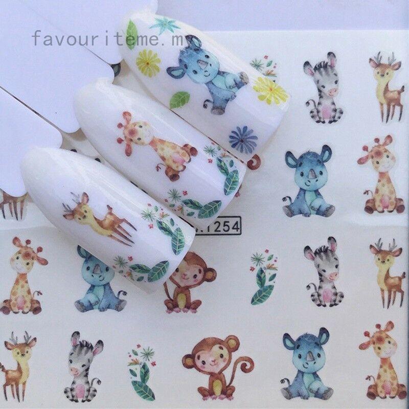 1 tờ 1 tấm sticker dán móng nghệ thuật