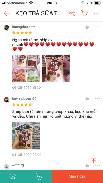 [BÃO SALE] XẢ KHO Kẹo Trà Sữa Trân Châu Thơm Ngon