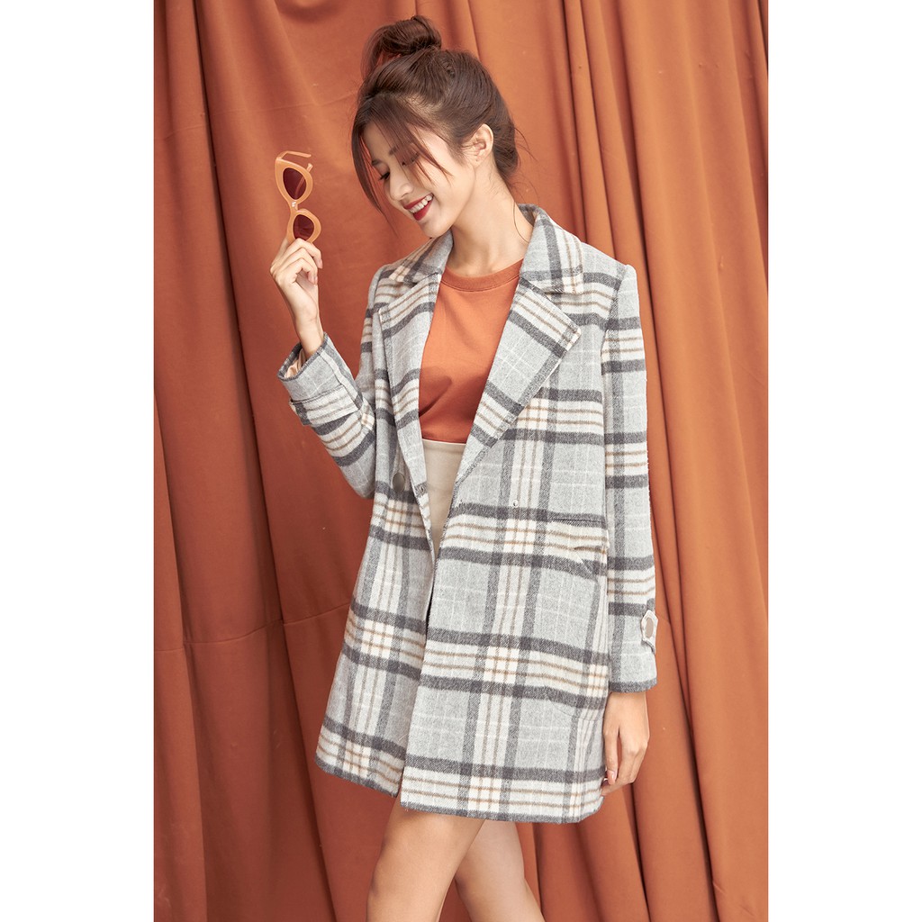 Áo khoác dạ cổ bẻ hai túi- 92 Wear