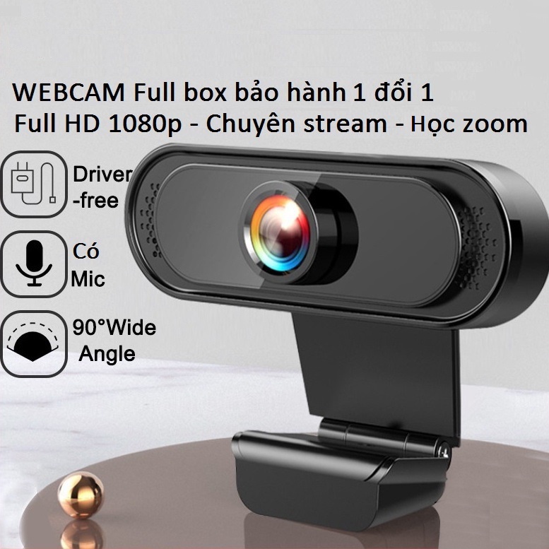 Webcam Máy Tính - Camera Full HD 720 - 1080Hp hỗ trợ học trực tuyến