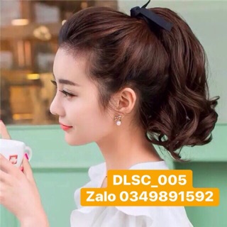 [HÌNH THẬT] CỘT TÓC GIẢ XOĂN NGẮN 28Cm C005