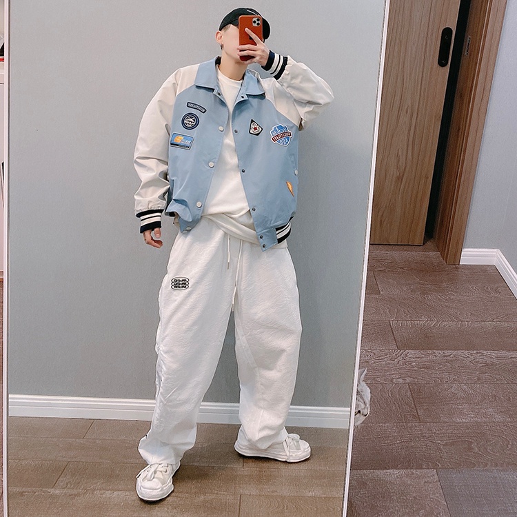 Áo Khoác Nam Nữ Tay Dài Có Cổ Màu Sắc Thời Trang