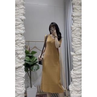 VÁY LEN SUÔNG CỔ TRÒN (Ảnh thật shop chụp)
