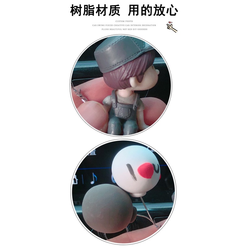 Mới! Mô Hình Cặp Đôi Bong Bóng Mini Dễ Thương Dùng Trang Trí Nội Thất Xe Hơi