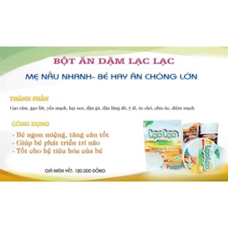 Bột ăn dặm lạc lạc