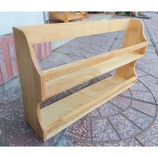 Kệ gỗ 2 tầng treo tường ngang 55 cm - hàng vn xuất khẩu