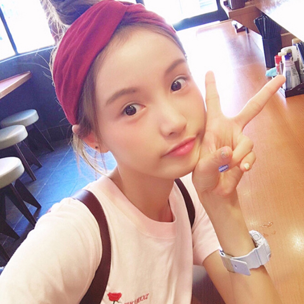 Băng Đô Cài Tóc Nữ Màu Trơn Thời Trang